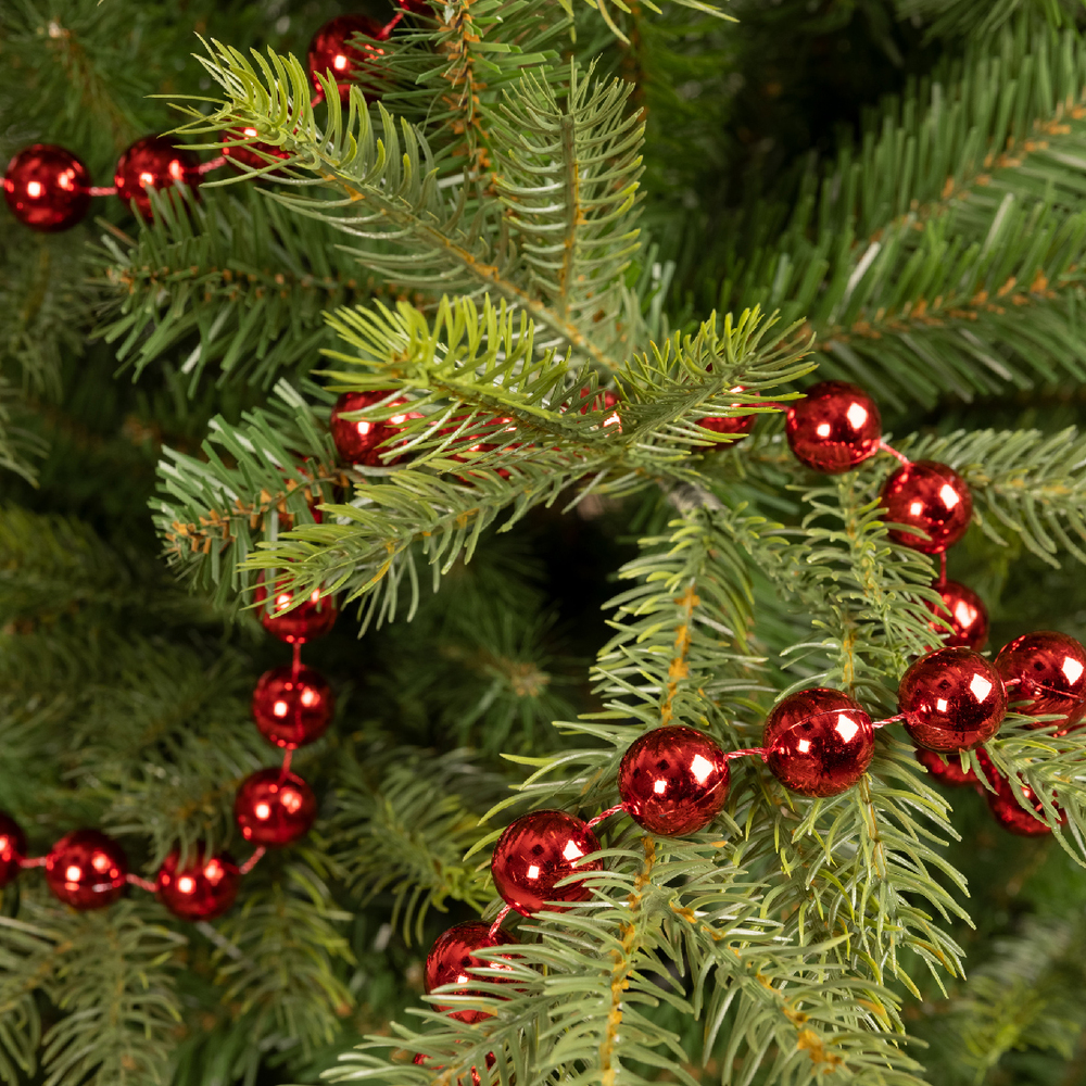 Гирлянда из бусин для ёлки Shiny Christmas Red