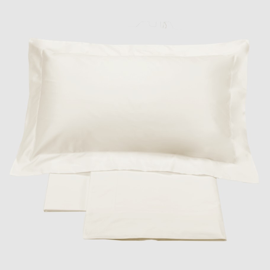 Lenjerie de pat Borgonuovo 250X200 bianco seta