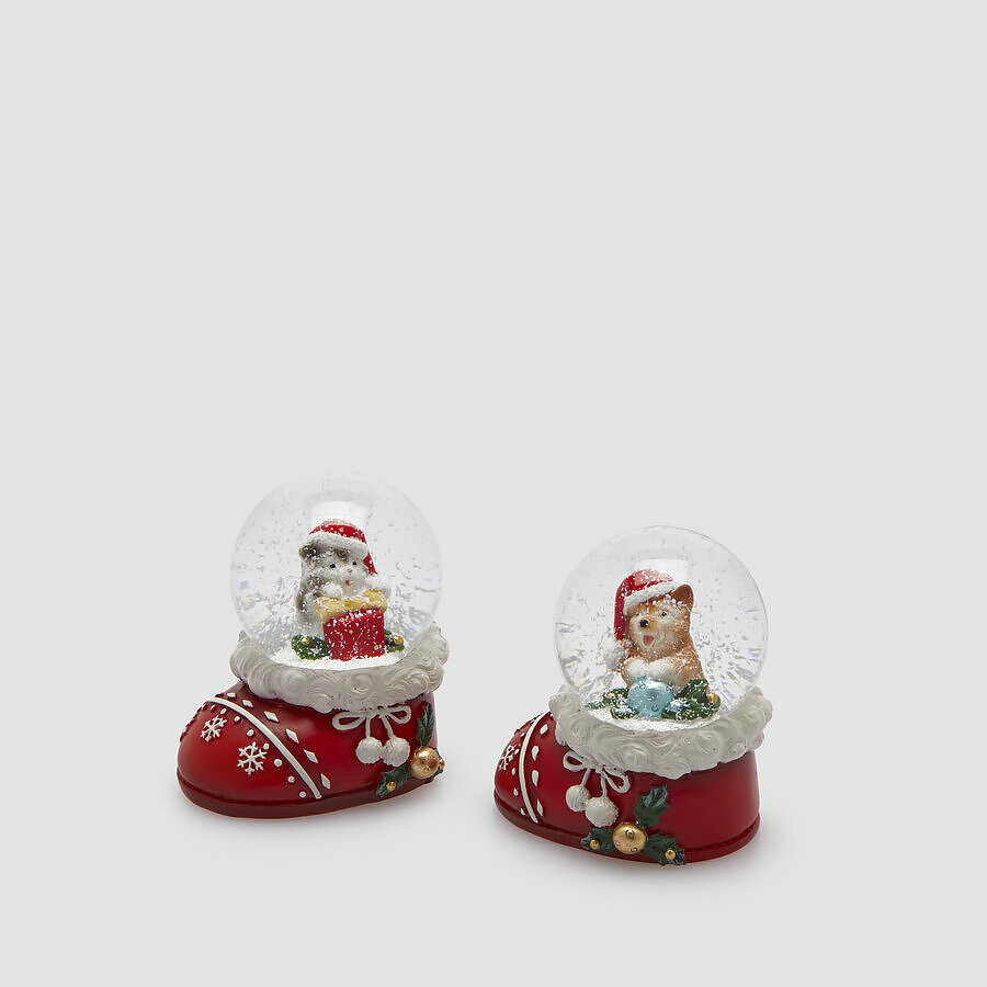 Snow globe Cane Gatto 