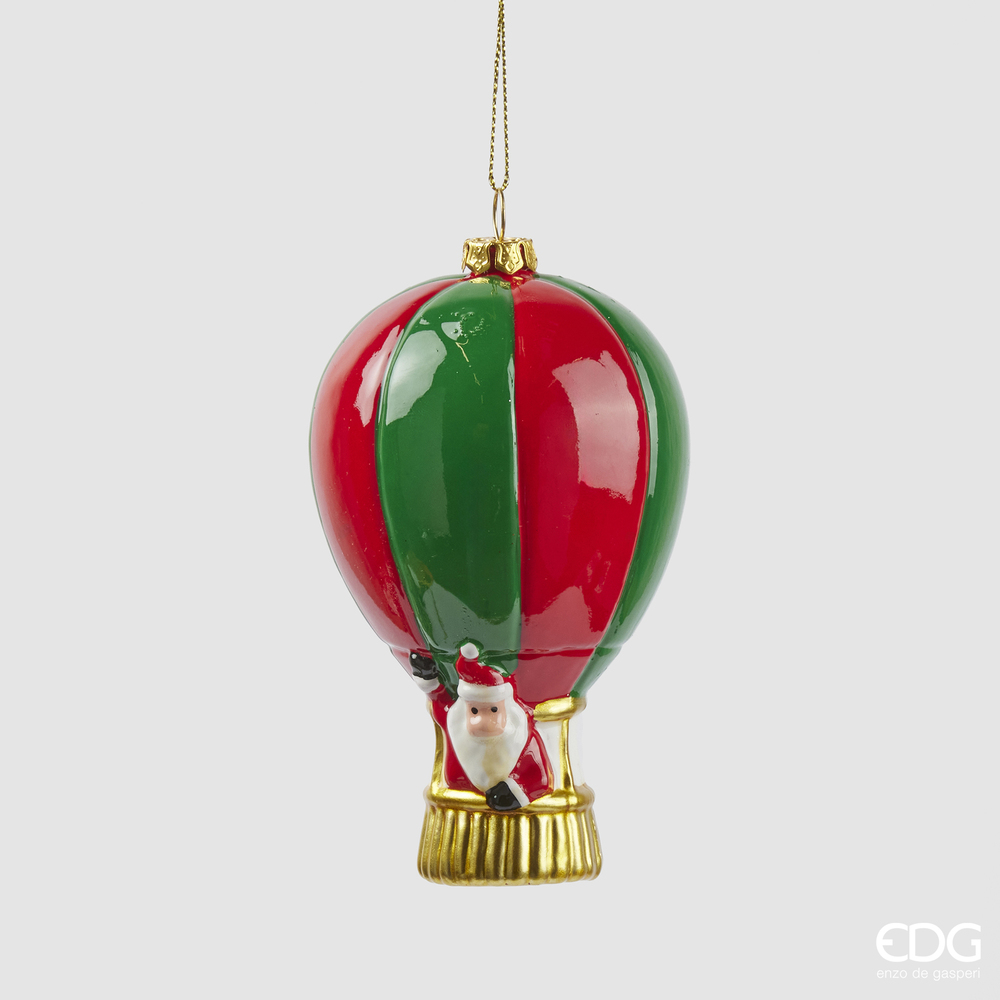 Christmas tree decoration Babbo in Mongolfiera H12