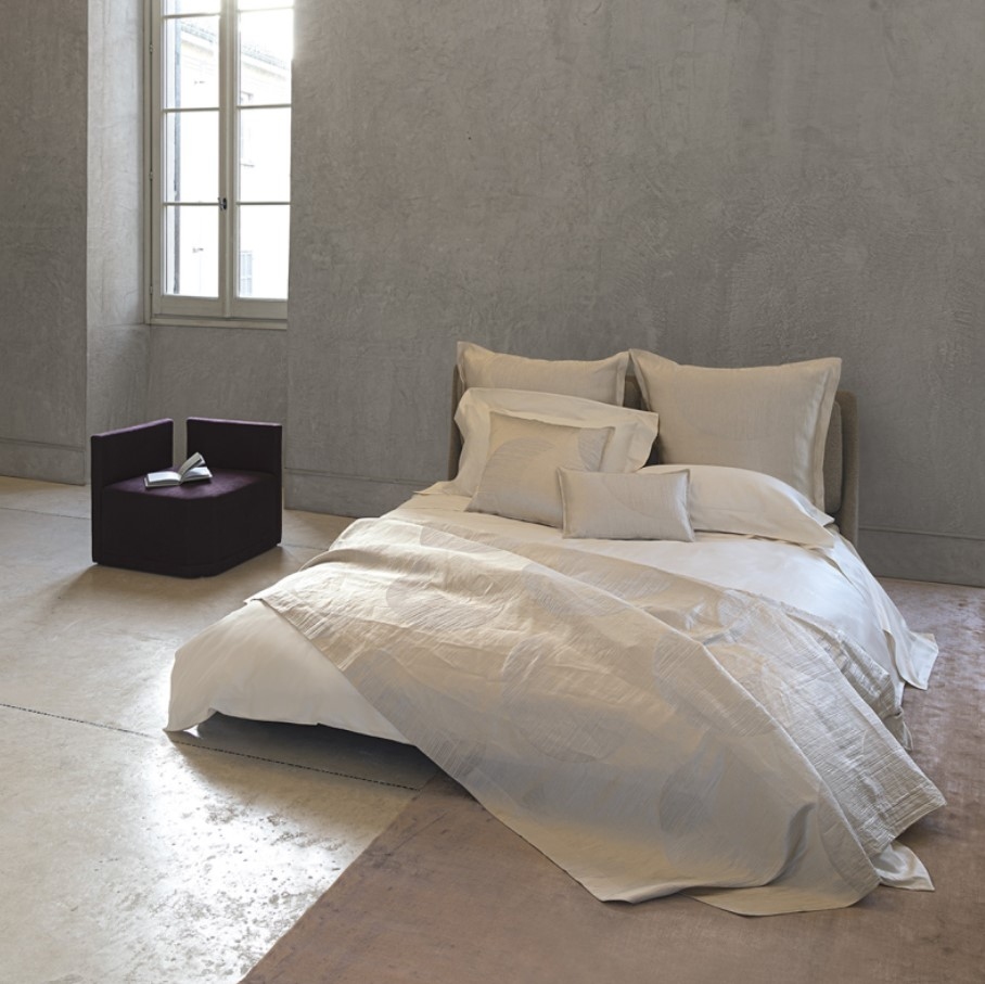 Lenjerie de pat Borgonuovo 250X200 bianco seta
