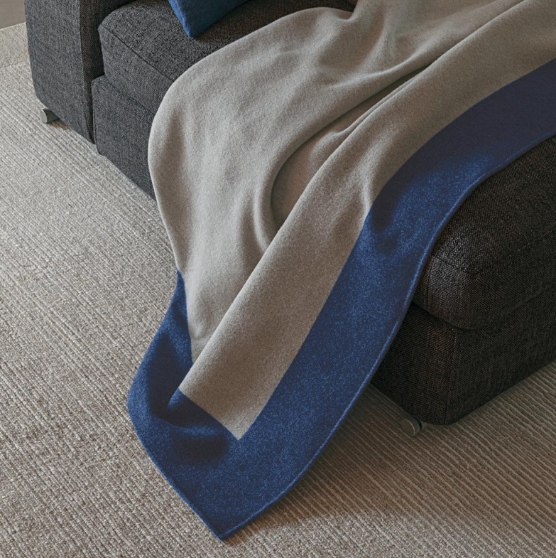 Plaid Engadina 140X200 grigio