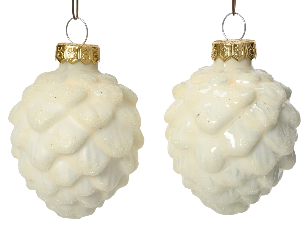 Set jucării brad Pinecone Enamel-Matt Glitter Mix D5