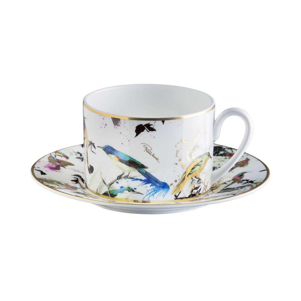 Garden's Birds Set of 6 Tea Cups & Saucers