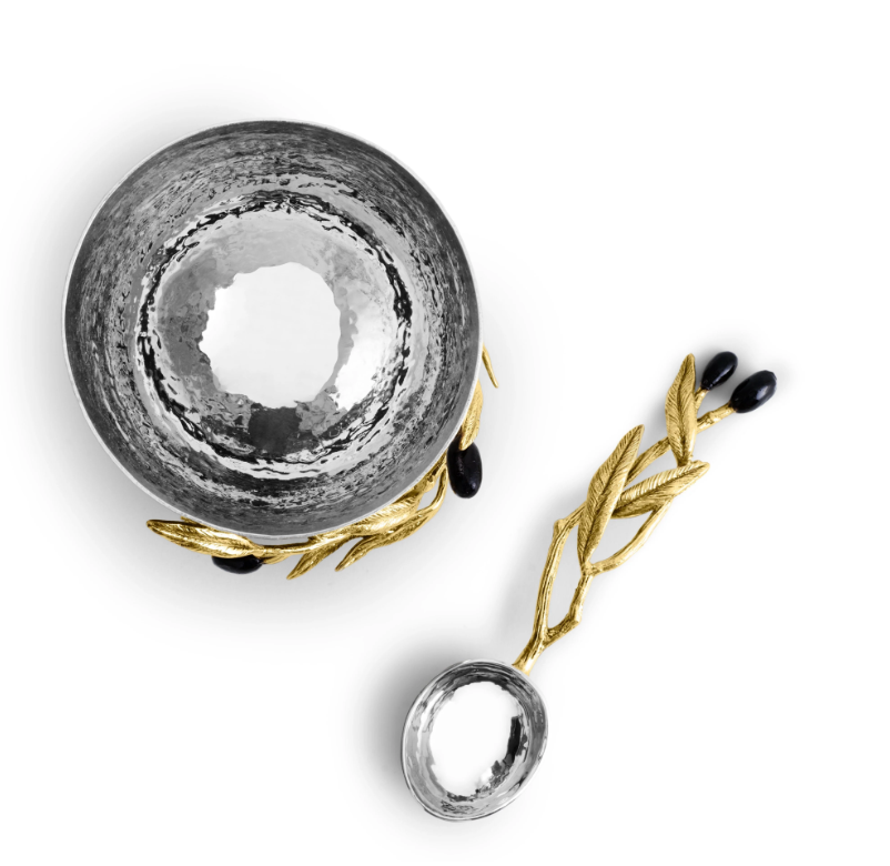 Olive Branch Bol pentru nuci cu linguriță