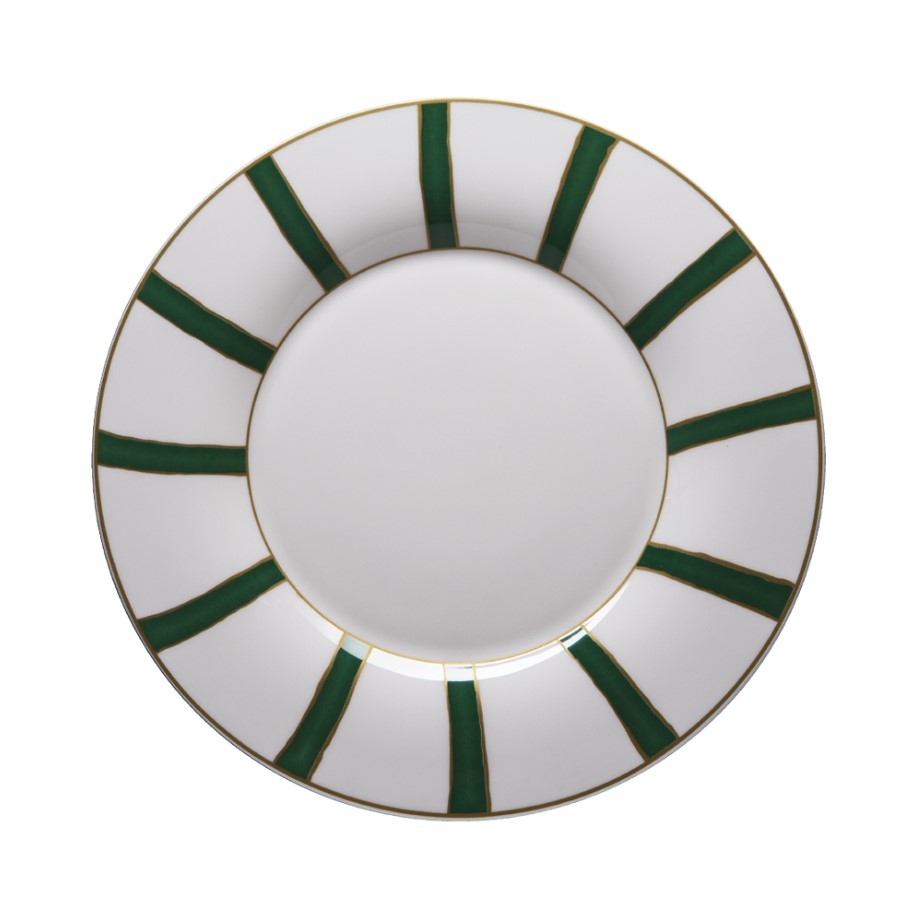 Stripes Green Десертная тарелка 