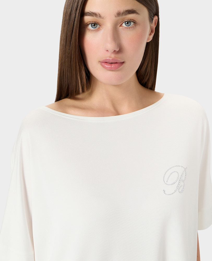Rochie T-Shirt Chic Maxi M/L avorio