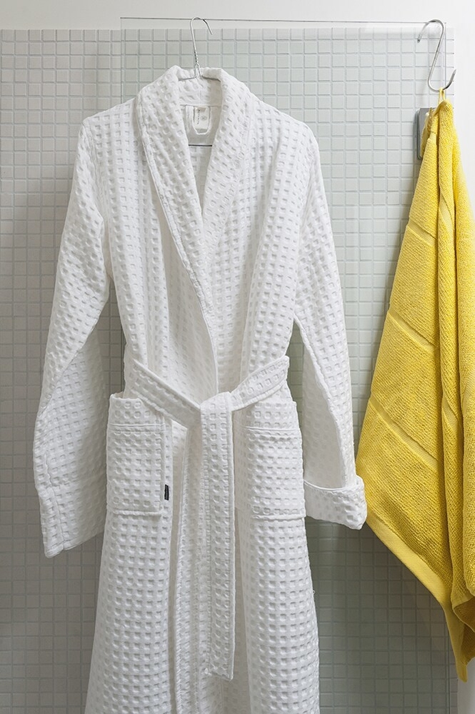 Viggo Bathrobe M white