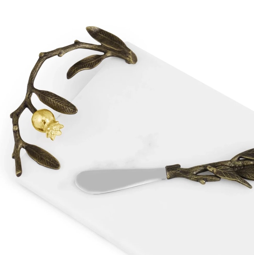 Pomegranate Cheese Board with Knife Small