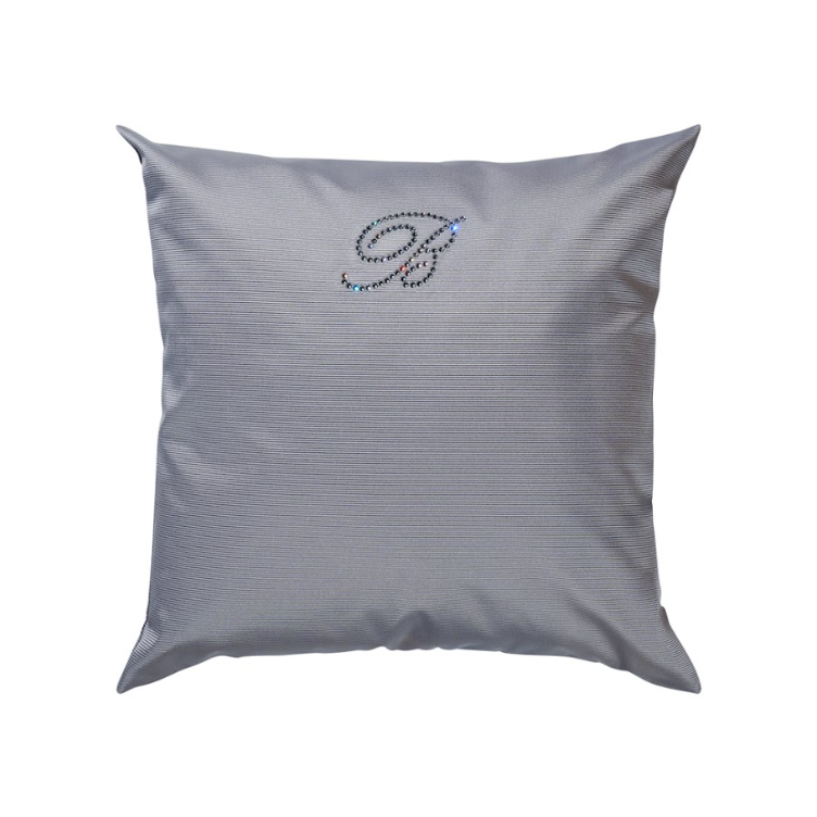 Декоративная подушка Note Blu 42X42 серебряный