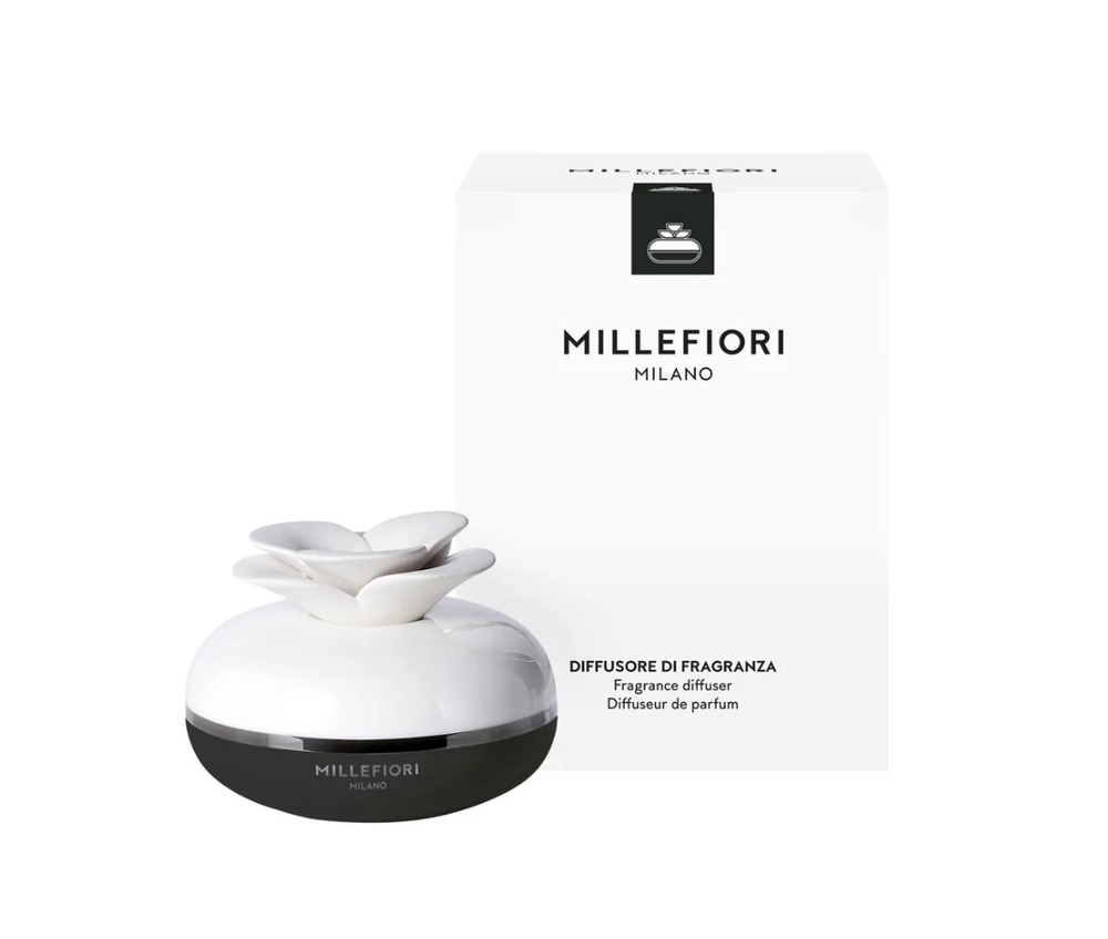 Diffuser with ceramic flower Air Design Black