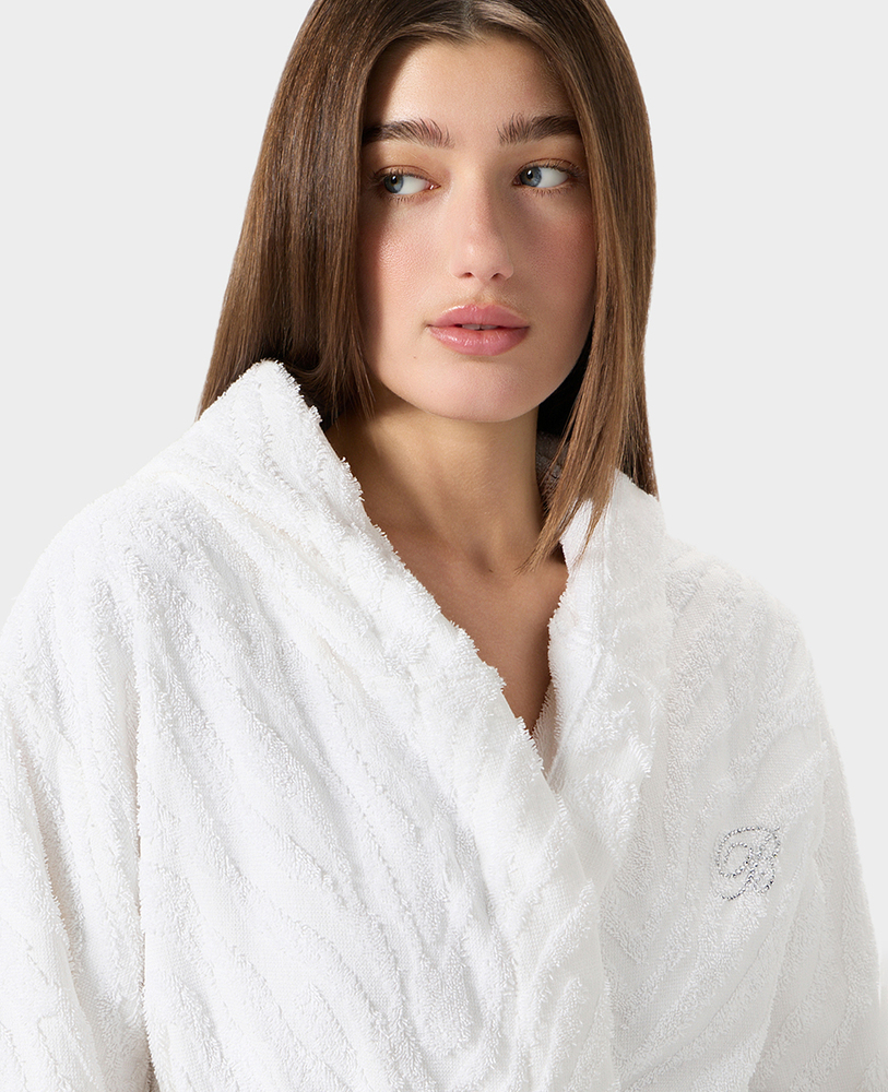 Bathrobe Woman