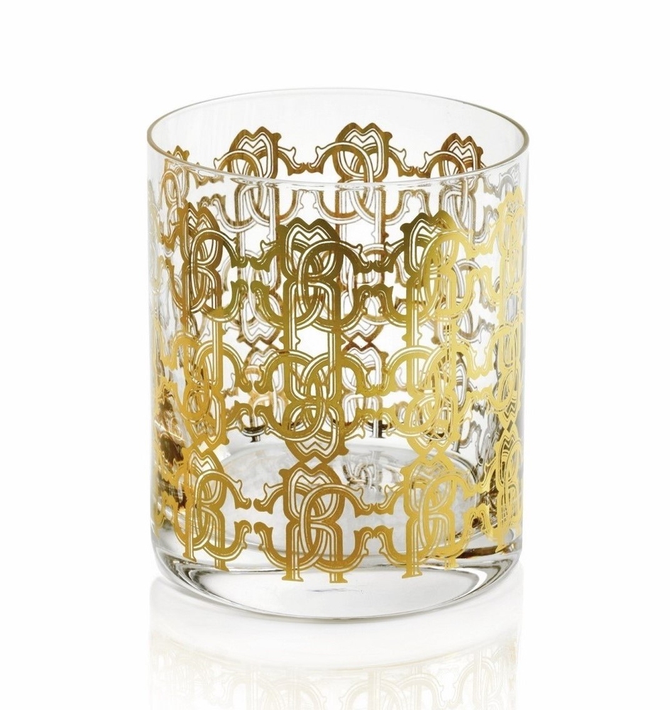 New Monogram Gold Glass
