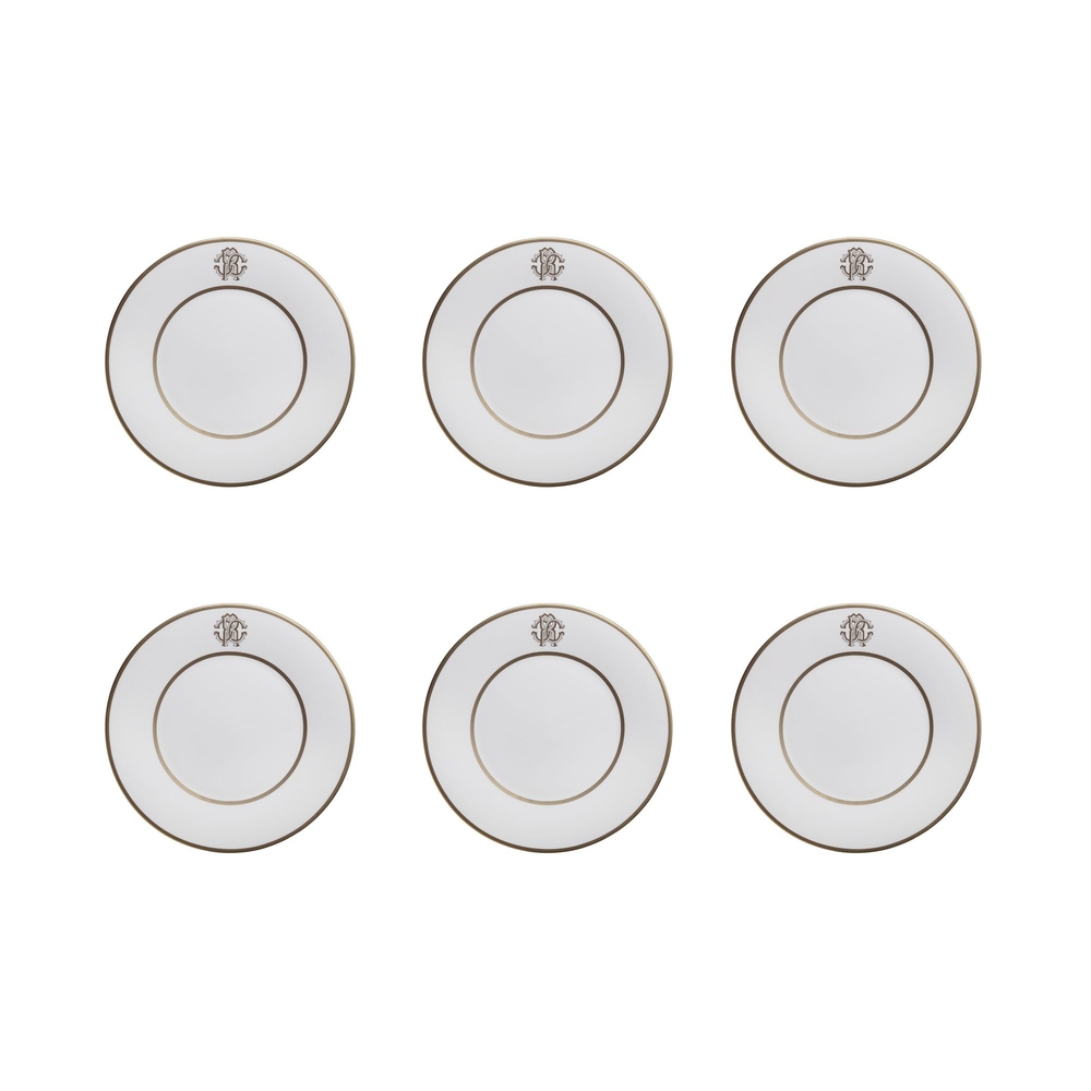 Silk Gold Set de 6 farfurii pentru salată
