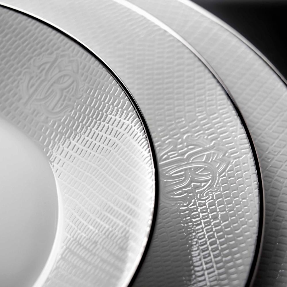 Lizzard Platin Set de 2 cesti de cafea si farfurii 
