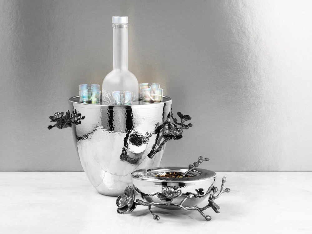 Black Orchid Set pentru servirea vodcii cu pahare