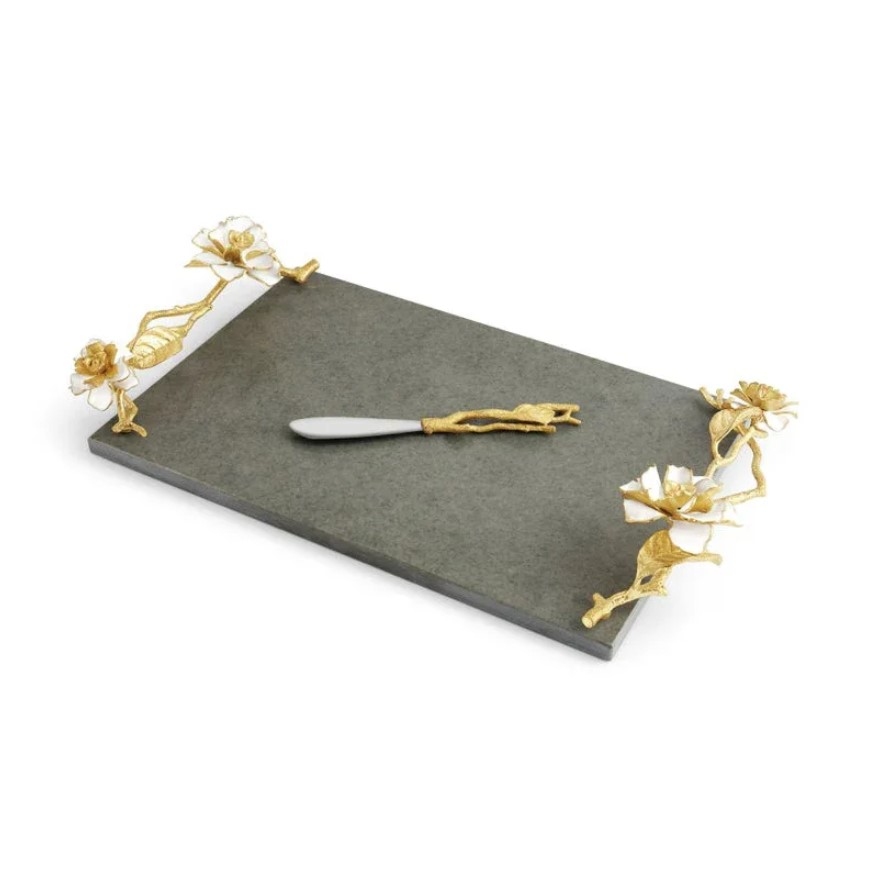 Gardenia Cheeseboard with Knife