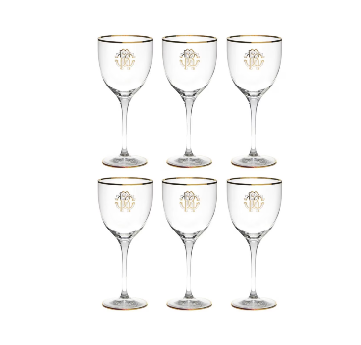 Set de 6 pahare de vin Monogramma