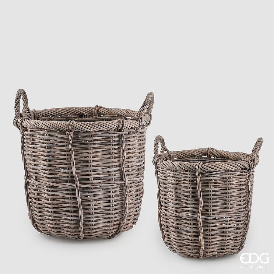Set de 2 coșuri Cesto Rattan