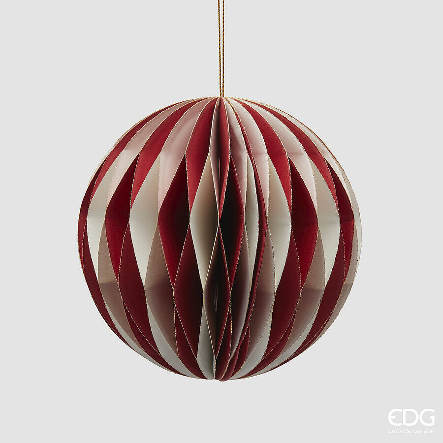 Jucărie brad Palla Origami D12 White Red