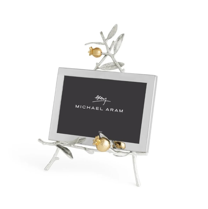 Pomegranate Silver & Gold Easel Frame 5X7