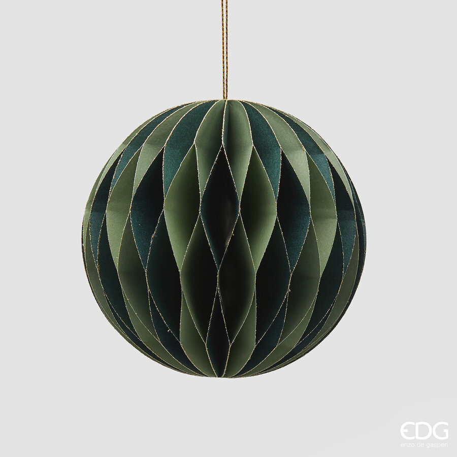 Елочная игрушка Palla Origami D10 Green Mix