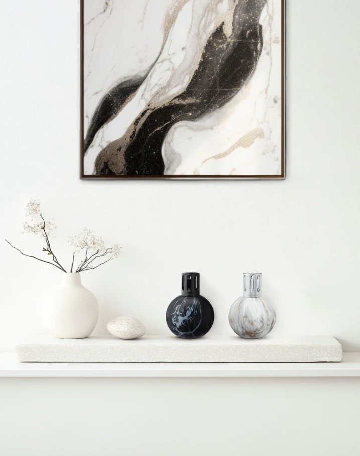 Lampe Marbrure Noire