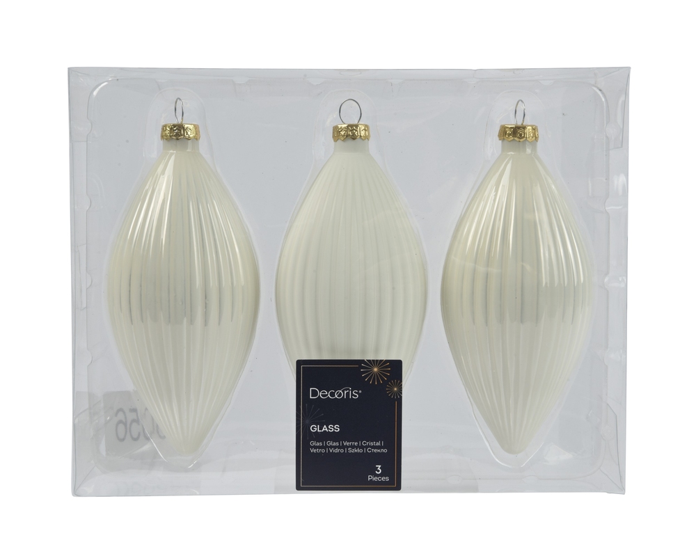 Set jucării brad Olive Shiny-Matt Mix H13 Wool White