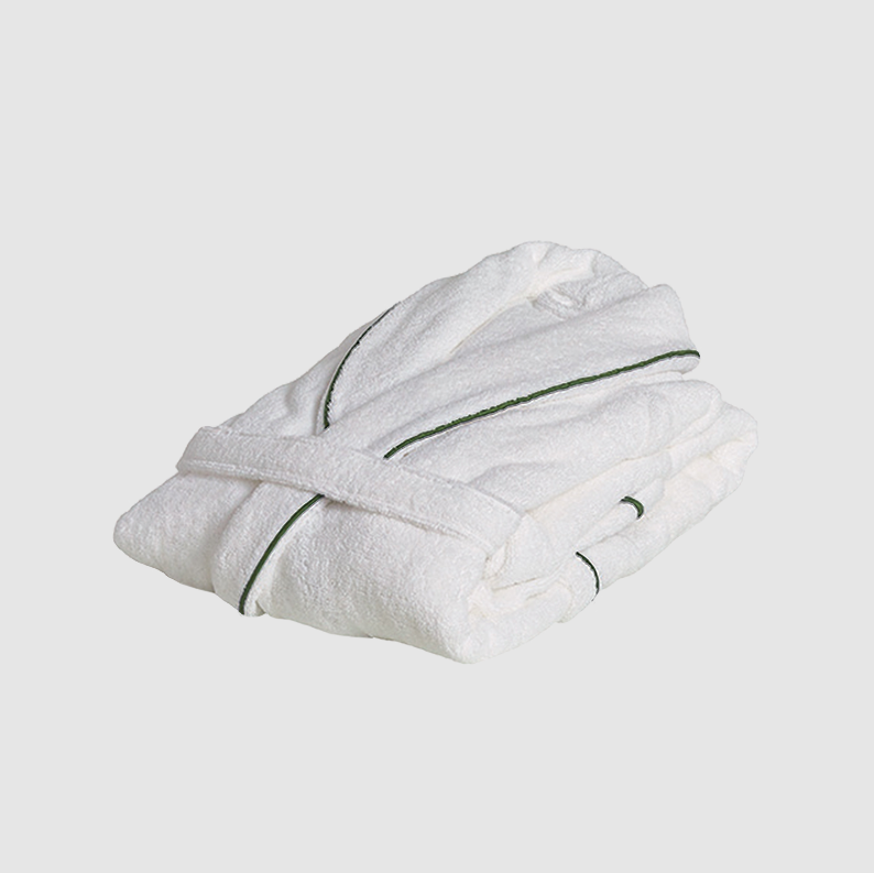 Банный халат Isola M Bianco+Verde Bosco