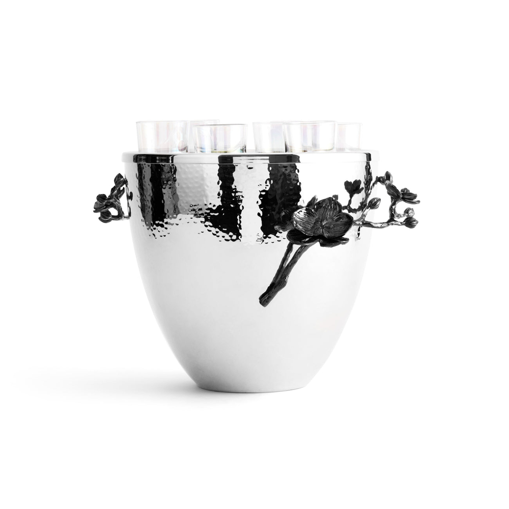 Black Orchid Set pentru servirea vodcii cu pahare