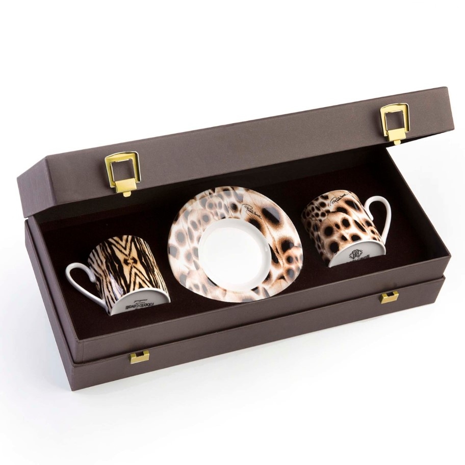 Africa Set de 2 cești de cafea si farfurii