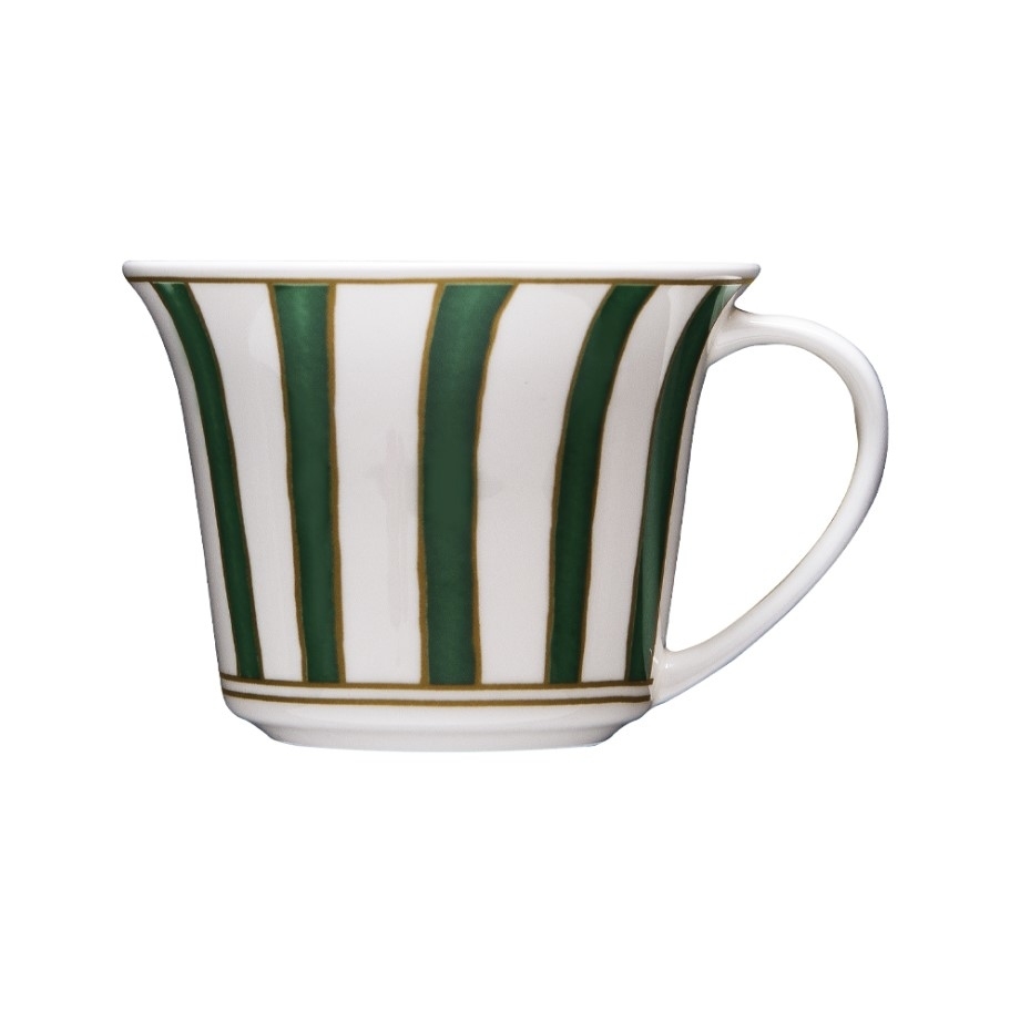 Stripes Green Ceașcă pentru ceai sau cappuccino