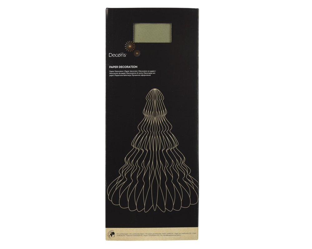 Decorațiune Tree Paper H90 Green