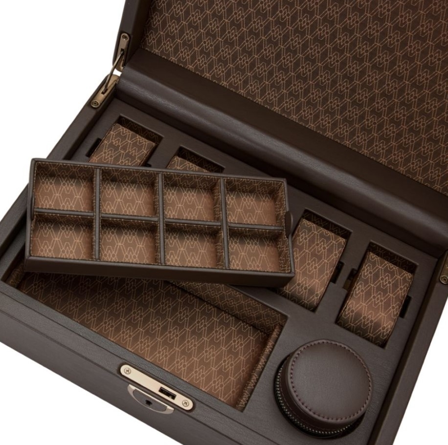 Cutie pentru bijuterii cu suport pentru ceas Earth Coffee