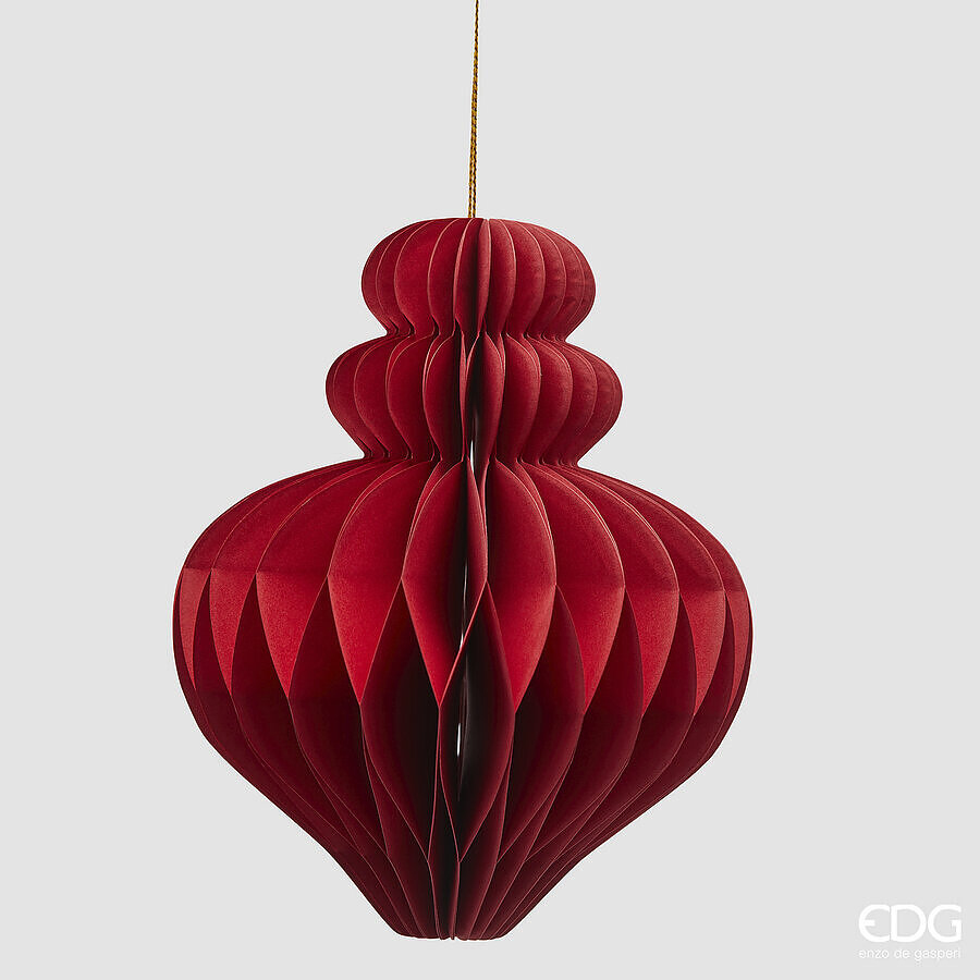 Jucărie brad Trottola Origami H15 Red