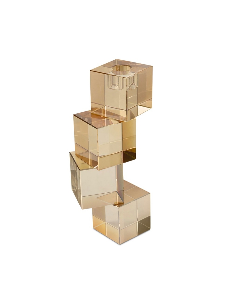 Подсвечник Crystal Cubes Amber