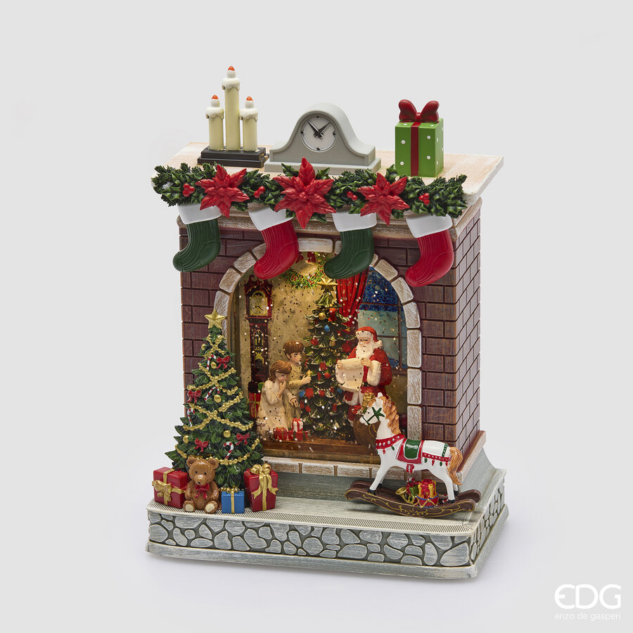 Статуэтка Babbo con Camino Music+LED