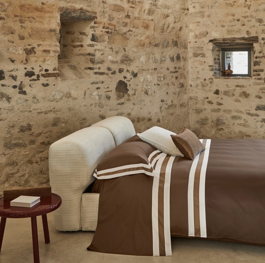 Lenjerie de pat Sentieri 220X200 Corteccia-Tortora