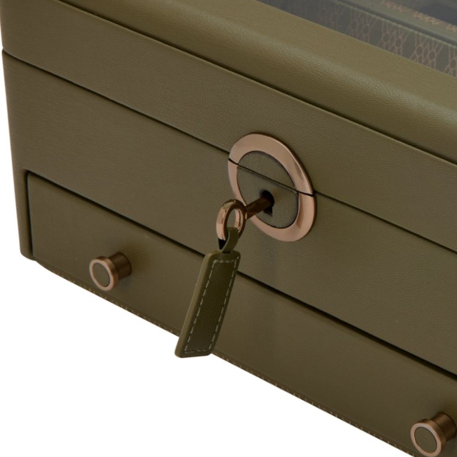 Cutie pentru bijuterii cu suport pentru ceas Earth Olive