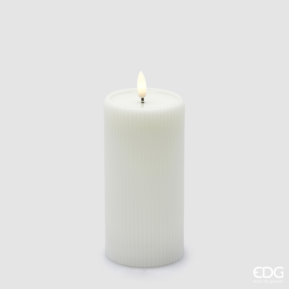 Electric Candle Lounge Cilindro Miniled White