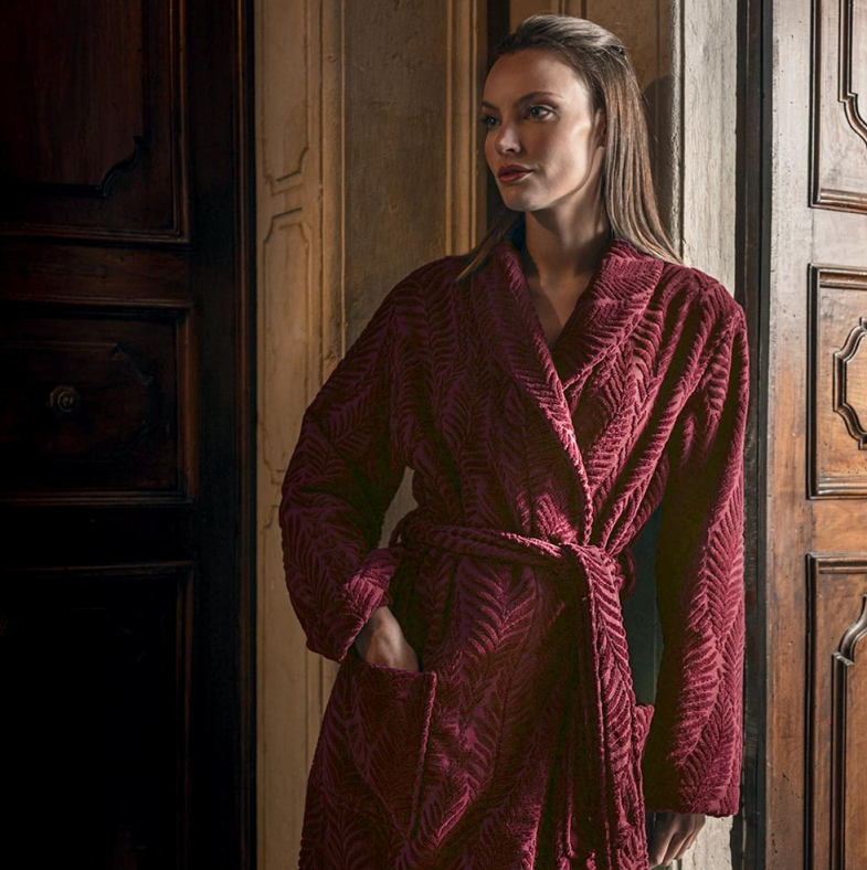 Halat de baie Felci L Burgundy