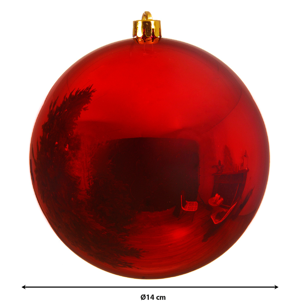 Jucărie brad Shiny D14 Christmas Red