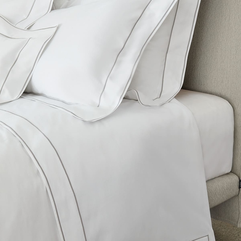 Постельное белье Isola 250X220 Bianco+Grigio