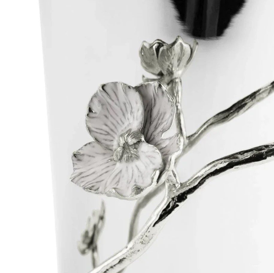 Vase Silver Orchid