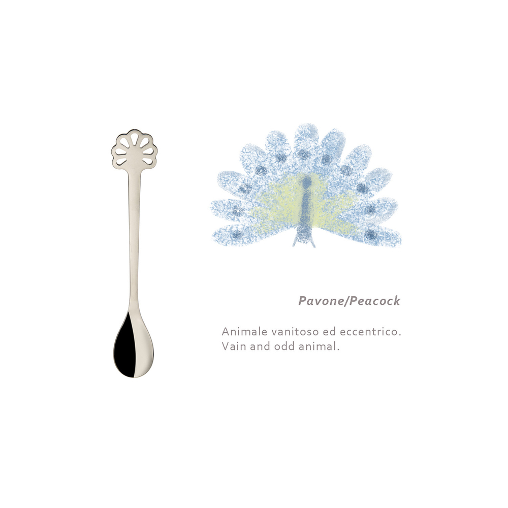 Portafortuna set cadou cu 6 linguri de moka Silver