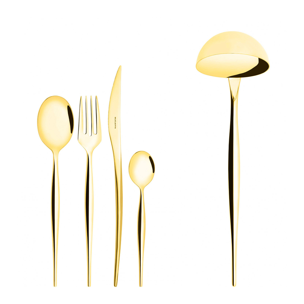 Natura Gold Set de 49 tacâmuri în cutie de lemn