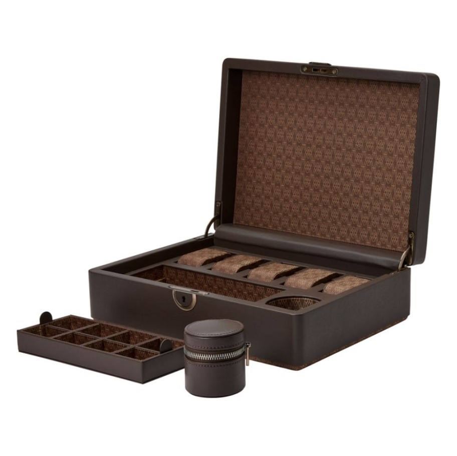 Cutie pentru bijuterii cu suport pentru ceas Earth Coffee