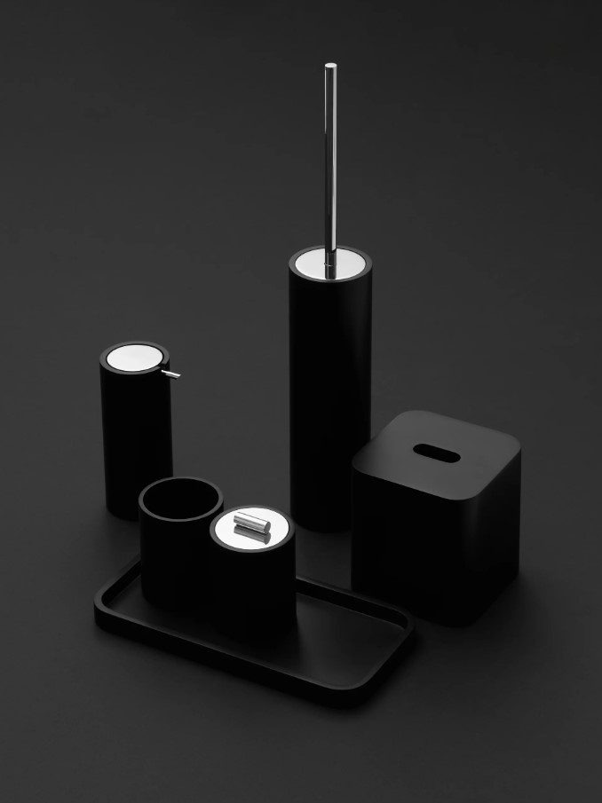 Stone Recipient pentru dischete de bumbac black