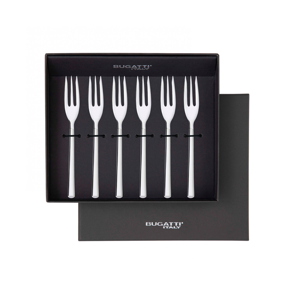 Portofino Set de 6 furculițe de desert în cutie cadou 