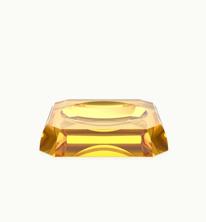 Kristall Săpunieră amber